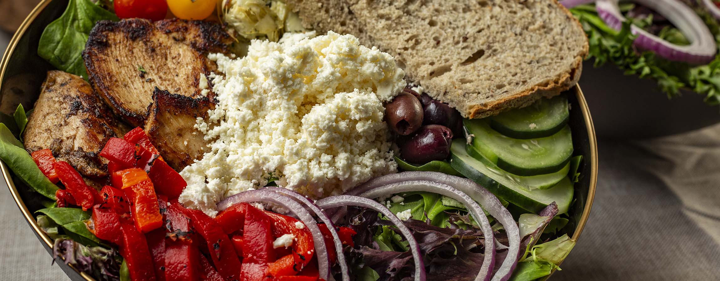 Large Bowl of Katzinger's Deli Greek Salad