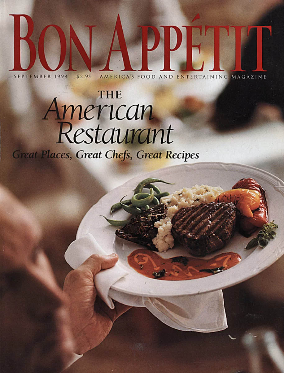 Magazine cover of the September 1994 Bon Appetít magazine