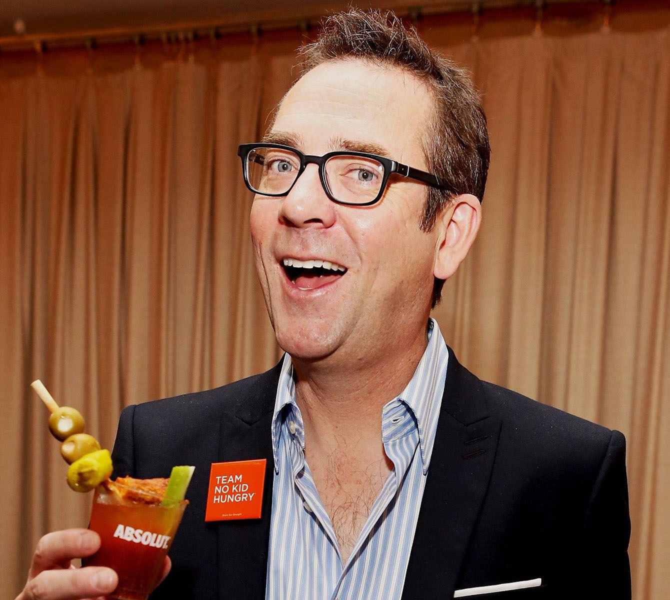 Close up of chef and Food Network host Ted Allen.